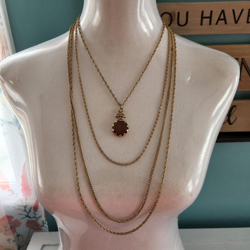 Vintage Goldette Amethyst Necklace